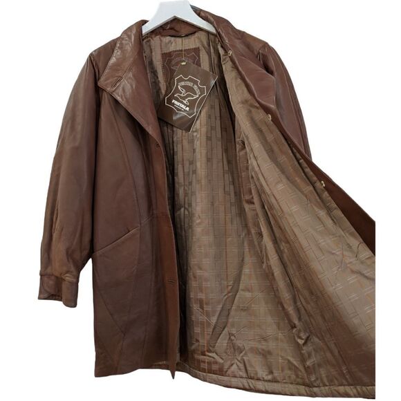 NWT Friitala Water Free Leather Jacket Size 6 - Picture 2 of 8